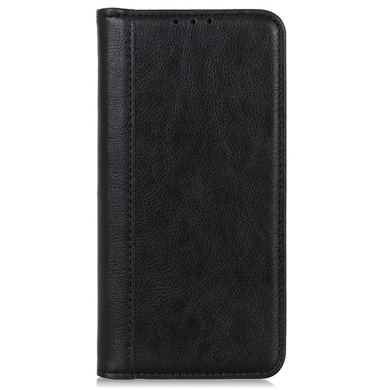 Θήκη για Xiaomi Redmi Note 13 Pro+, Wallet Litchi Leather, μαύρη