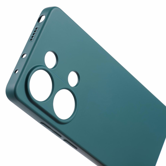 Θήκη για Xiaomi Redmi Note 13 Pro 4G / Xiaomi Redmi Note 14S / Xiaomi Poco M6 Pro 4G, Silicone Lite, σκούρα πράσινη