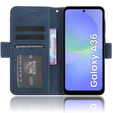 Θήκη με πτερύγιο για Samsung Galaxy A36, Card Slot, σκούρο μπλε