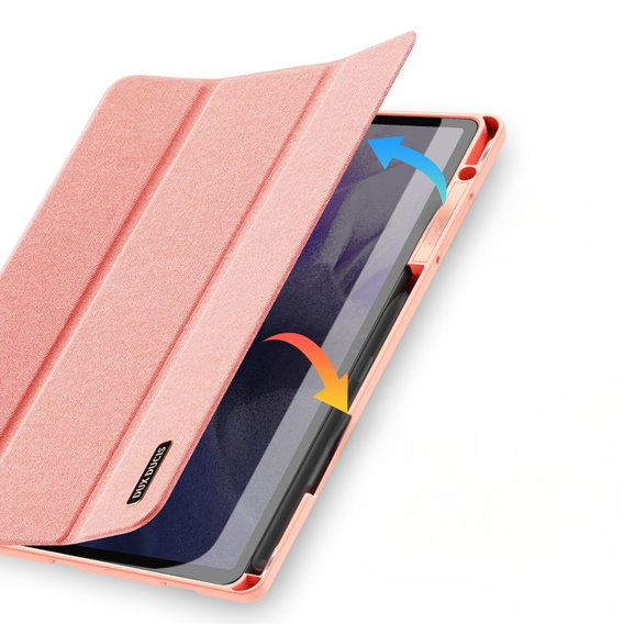 Θήκη για Samsung Galaxy Tab S9+ 12.4", Dux Ducis Domo, ροζ rose gold