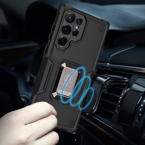 Θήκη για Samsung Galaxy S22 Ultra 5G, Dual-Layer Armor, μαύρη