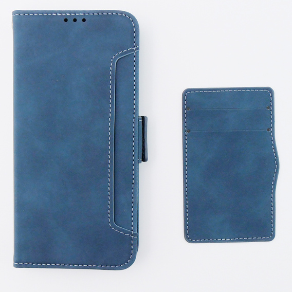 Θήκη με πτερύγιο για Motorola Moto G54 5G, Card Slot, μπλε