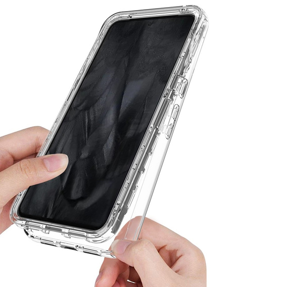 Θήκη για Google Pixel 8 Pro, Shockproof, με μεμβράνη, διαφανής