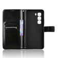 Θήκη με πτερύγιο για Infinix Hot 50 Pro+ 4G, Crazy Horse Wallet, μαύρη