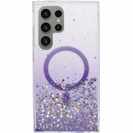 θήκη για Samsung Galaxy S24 Ultra, Glittery, για MagSafe, μωβ