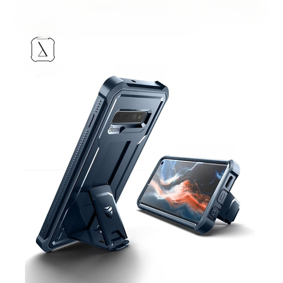 Θωρακισμένη θήκη για Samsung Galaxy S10, Dexnor Full Body, μπλε