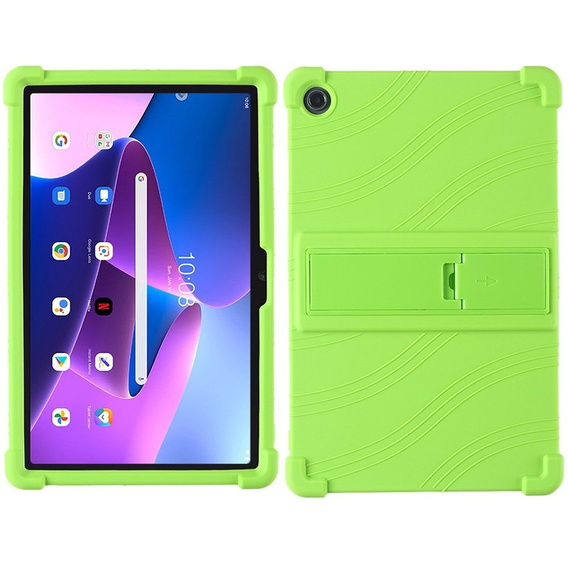 Θήκη σιλικόνης για Lenovo Tab M10 Plus 10.6 Gen 3 TB-125F TB-128F, Impact, θωρακισμένη, πράσινη