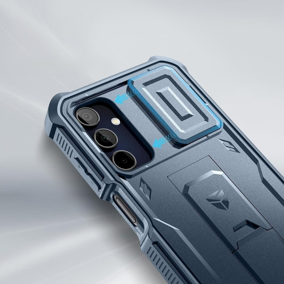 Θωρακισμένη θήκη για Samsung Galaxy A15, Dexnor Full Body (Two Frames), μπλε