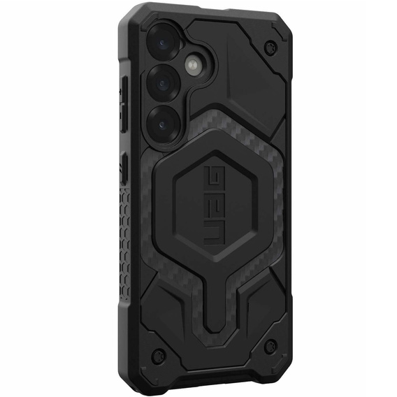Θήκη Urban Armor Gear για Galaxy S25, Monarch Pro MagSafe, carbon μαύρη