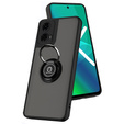 Θήκη για Motorola Moto G24 / G24 Power / G04, Frosted Ring, μαύρη