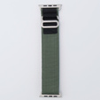 Λουράκι νάιλον για Apple Watch 1/2/3/4/5/6/7/8/SE/ULTRA 42/44/45/49mm, πράσινη / μαύρη 