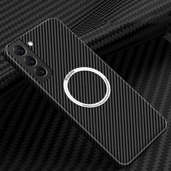 Θήκη για Samsung Galaxy S21, Magsafe Slim Carbon, μαύρη