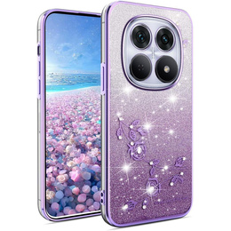 Θήκη με γκλίτερ Glitter Flower για Xiaomi Redmi Note 15 Pro Plus 5G