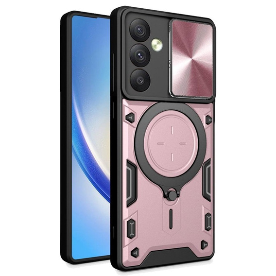 Θωρακισμένη θήκη για Samsung Galaxy A54 5G, CamShield Slide, ροζ rose gold