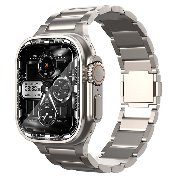 Βραχιόλι για Apple Watch 1/2/3/4/5/6/7/8/9/SE/ULTRA/ULTRA 2 42/44/45/49MM, Τιτάνιο