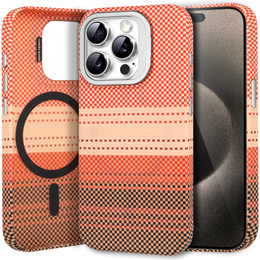 Θήκη για iPhone 15 Pro, Πλαίσιο Kickstand, για MagSafe, Sunset Orange