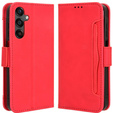 Θήκη με πτερύγιο για Samsung Galaxy A25 5G, Card Slot, κόκκινη