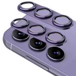 2x ERBORD μετριασμένο γυαλί για την κάμερα για να Samsung Galaxy S24+ Plus, μωβ