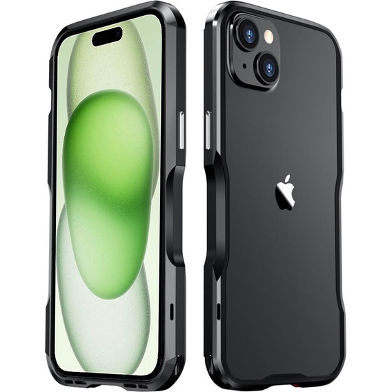 Θήκη LUPHIE για iPhone 15, Armor Bumper, μαύρη