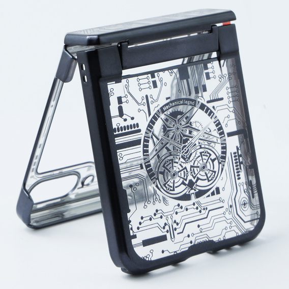 Θήκη για Samsung Galaxy Z Flip 5 5G, Mechanical Legend, μαύρη
