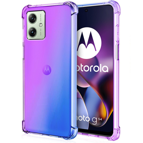 θήκη για το Motorola Moto G54 5G, Gradient Dropproof, Μωβ / μπλε