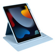Θήκη για iPad 10.2" 2021/2020/2019 (9/8/7 gen.), με υποδοχή γραφίδας, περιστρεφόμενη κατά 360°, μπλε
