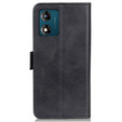 Θήκη με πτερύγιο για Motorola Moto E13, Wallet, μαύρη