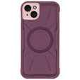 Θήκη για iPhone 15, ERBORD Armor Mag, μπορντό
