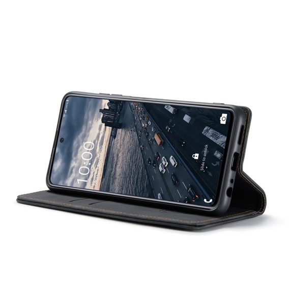θήκη CASEME για Samsung Galaxy A33 5G, Leather Wallet Case, μαύρη