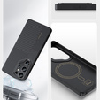 θήκη BENKS Kevlar για Samsung Galaxy S25 Ultra, για MagSafe, Carbon Fiber, μαύρη