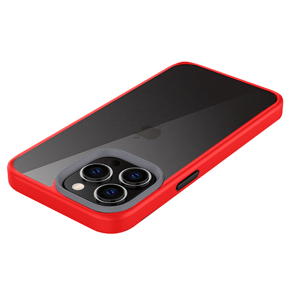 Θήκη για iPhone 13 Pro, ERBORD Hybrid Case, κόκκινη