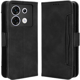Θήκη με πτερύγιο για Infinix Zero 30 5G, Card Slot, μαύρη