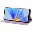 Θήκη με πτερύγιο για Oppo A17, Butterfly, μωβ