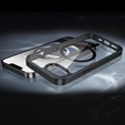 Μαγνητική θήκη για iPhone 16E, MagSafe, μαύρη + σκληρυμένο γυαλί 9H