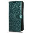 θήκη πτερύγιο για Oppo Reno 11F 5G, Wallet Rhombus, πράσινη