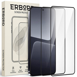 2x Μετριασμένο γυαλί για Xiaomi 13 Pro, ERBORD 3D πλήρης οθόνη