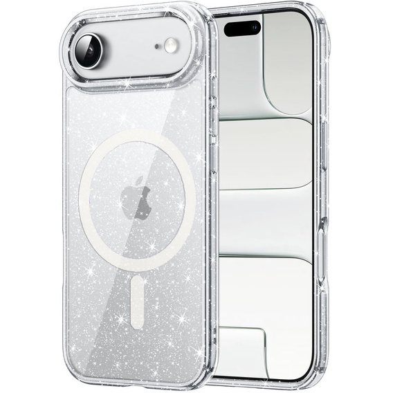 Θήκη για iPhone Air, για MagSafe, γυαλιστερή, διάφανη