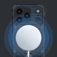 Θήκη για iPhone 17 Pro, για MagSafe, θωρακισμένη με βάση, μπλε