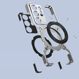 Θήκη για Samsung Galaxy S25 Ultra, Kickstand Bumper, με κάλυμμα φακού, για MagSafe, ασημένια