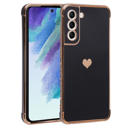 Θήκη για Samsung Galaxy S21 FE, Electro heart, μαύρη