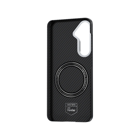 θήκη BENKS Kevlar για Samsung Galaxy S25, για MagSafe, Carbon Fiber, μαύρη