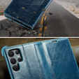 θήκη CASEME για Samsung Galaxy S22 Ultra, Waxy Textured, μπλε