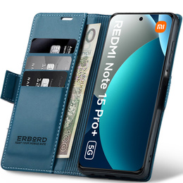 Θήκη με καπάκι ERBORD Glossy Litchi για Xiaomi Redmi Note 15 Pro Plus 5G / Poco M8 Pro 5G