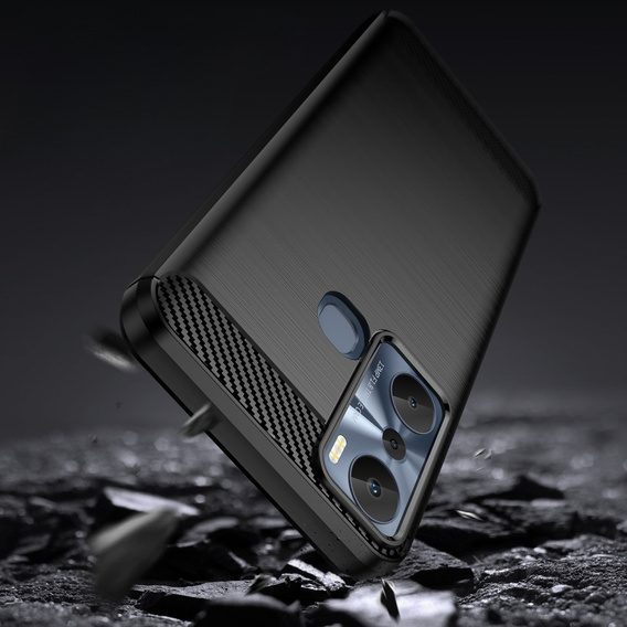 Θήκη για Infinix Hot 20i, Carbon, μαύρη