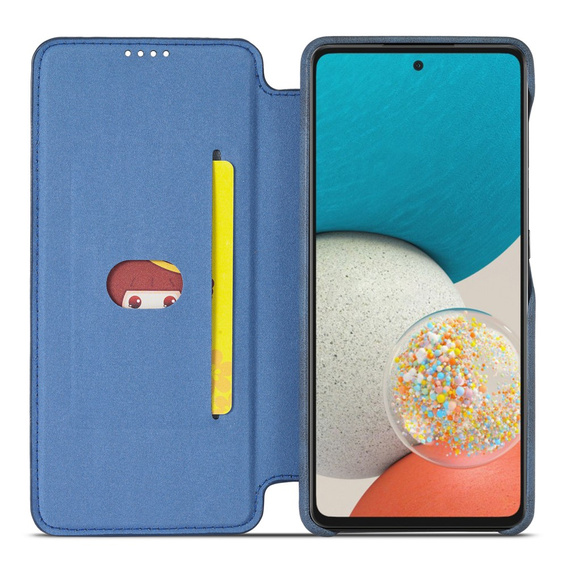 Θήκη με πτερύγιο για Samsung Galaxy A53 5G, LC.IMEEKE, μπλε