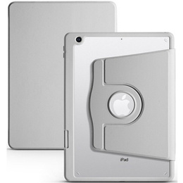 Θήκη για iPad 10.2" 2021/2020/2019 (9/8/7 gen.), με υποδοχή γραφίδας, περιστρεφόμενη κατά 360°, γκρι