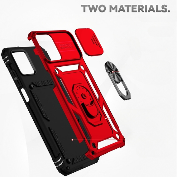 Θήκη για Motorola Moto G32, CamShield Slide, κόκκινο