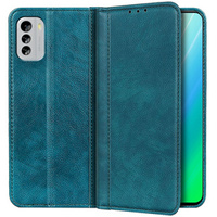 θήκη με πτερύγιο για Nokia G60 5G, Split Leather, πράσινη