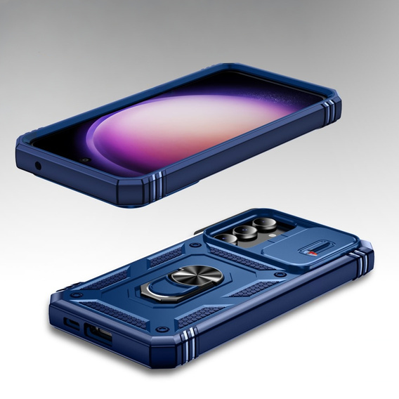 Θήκη για Samsung Galaxy S23 FE, CamShield Slide, μπλε