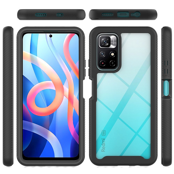 Θήκη για Xiaomi Poco M4 Pro 5G / Redmi Note 11S 5G, Shockproof, με μεμβράνη, μπλε